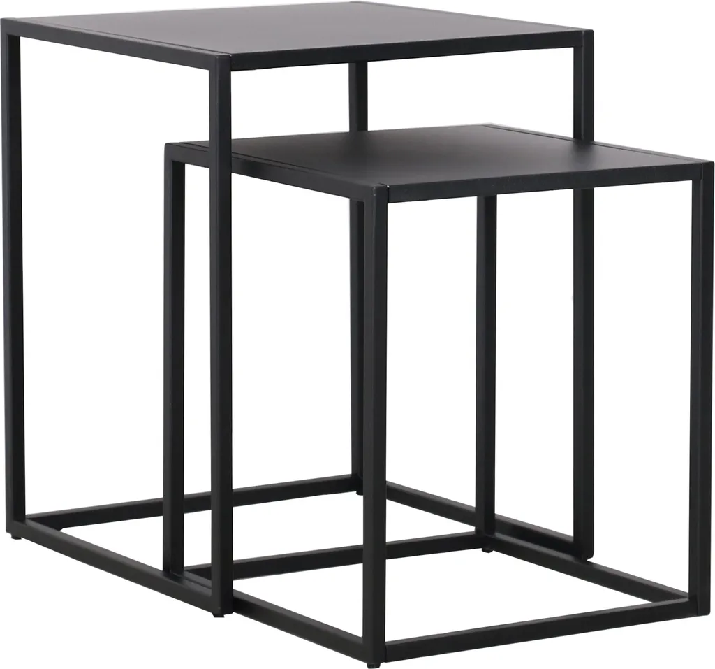 Table basse en acier Vejen [en.casa] - Idéal pour petits salons et studios