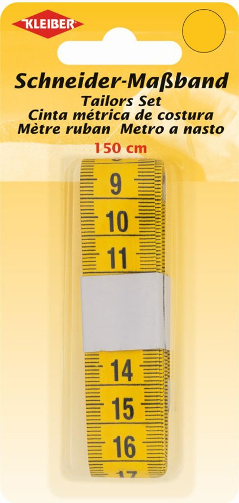 KLEIBER  70041 KLEIBER Schneider-Maßband, 150 cm, gelb Immagine del prodotto 