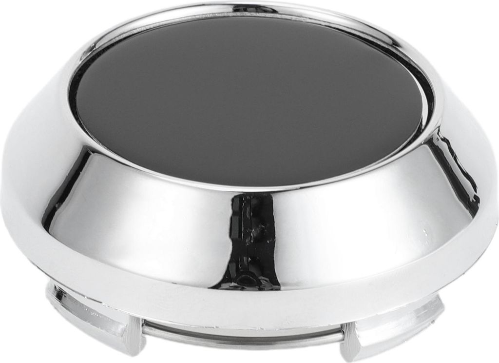 Universal Wheel Center Hub Cap Langlebig 64mm 2,52" Außendurchmesser SUV Van Radnabenkappe Felgenzentrumabdeckung LKW Kunststoff Schwarz Silber Ton