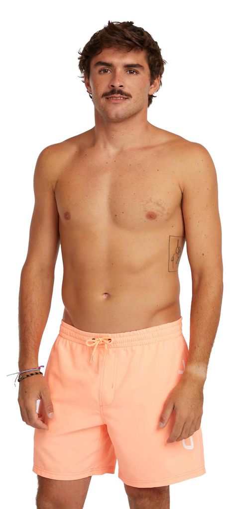 O'Neill Herren Badeshorts Logo 16" Badehose Funky Peach : L Größe: L