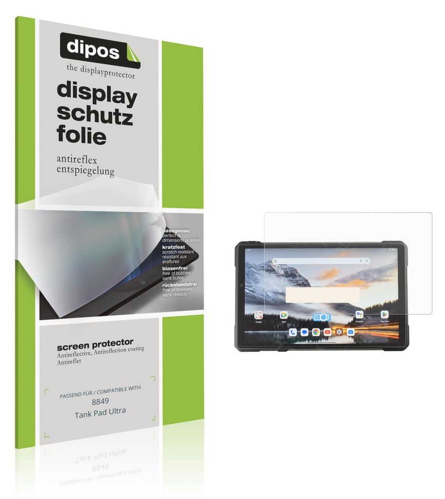 2x Schutzfolie für 8849 Tank Pad Ultra matt Displayschutzfolie Folie Display Schutz dipos