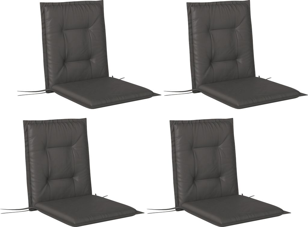 Outsunny sada 4 vankúšov na sedenie 108 x 50 x 5 cm vankúš Obrázok produktu 