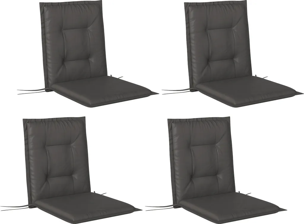 Coussin de Chaise Haut Dossier Lot de 4 - Assise Rembourrée 108x50 cm