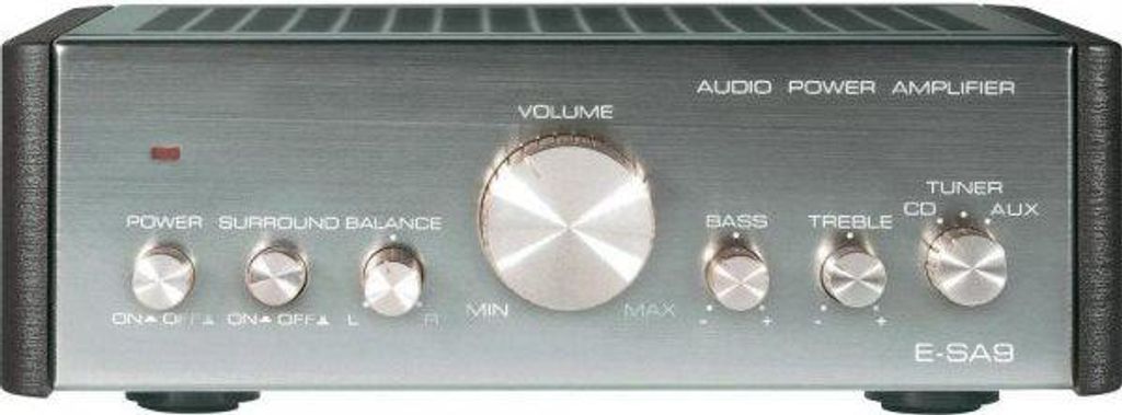 Wzmacniacz stereo Renkforce E-SA9 2 x 12 W srebrny Zdjęcie produktu 