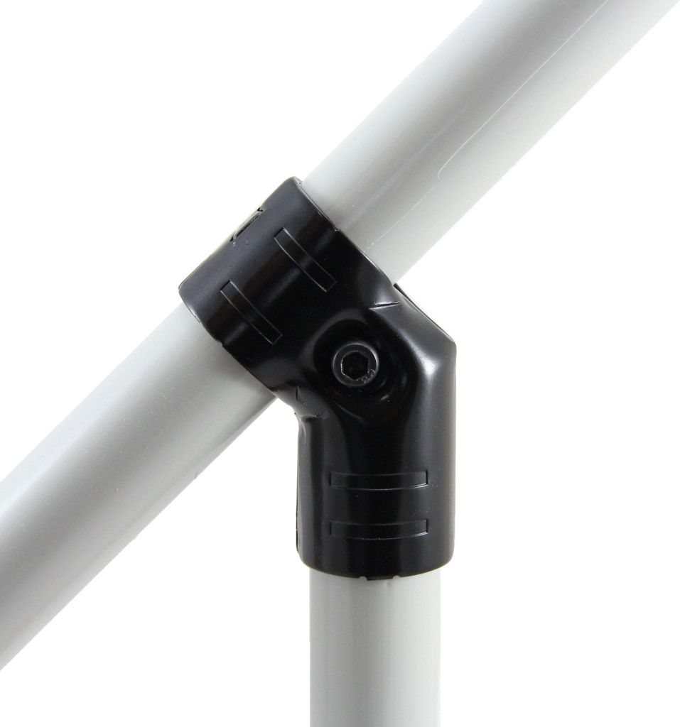 Verbinder 45° schwarz für 28 mm Rohre Produktbild 