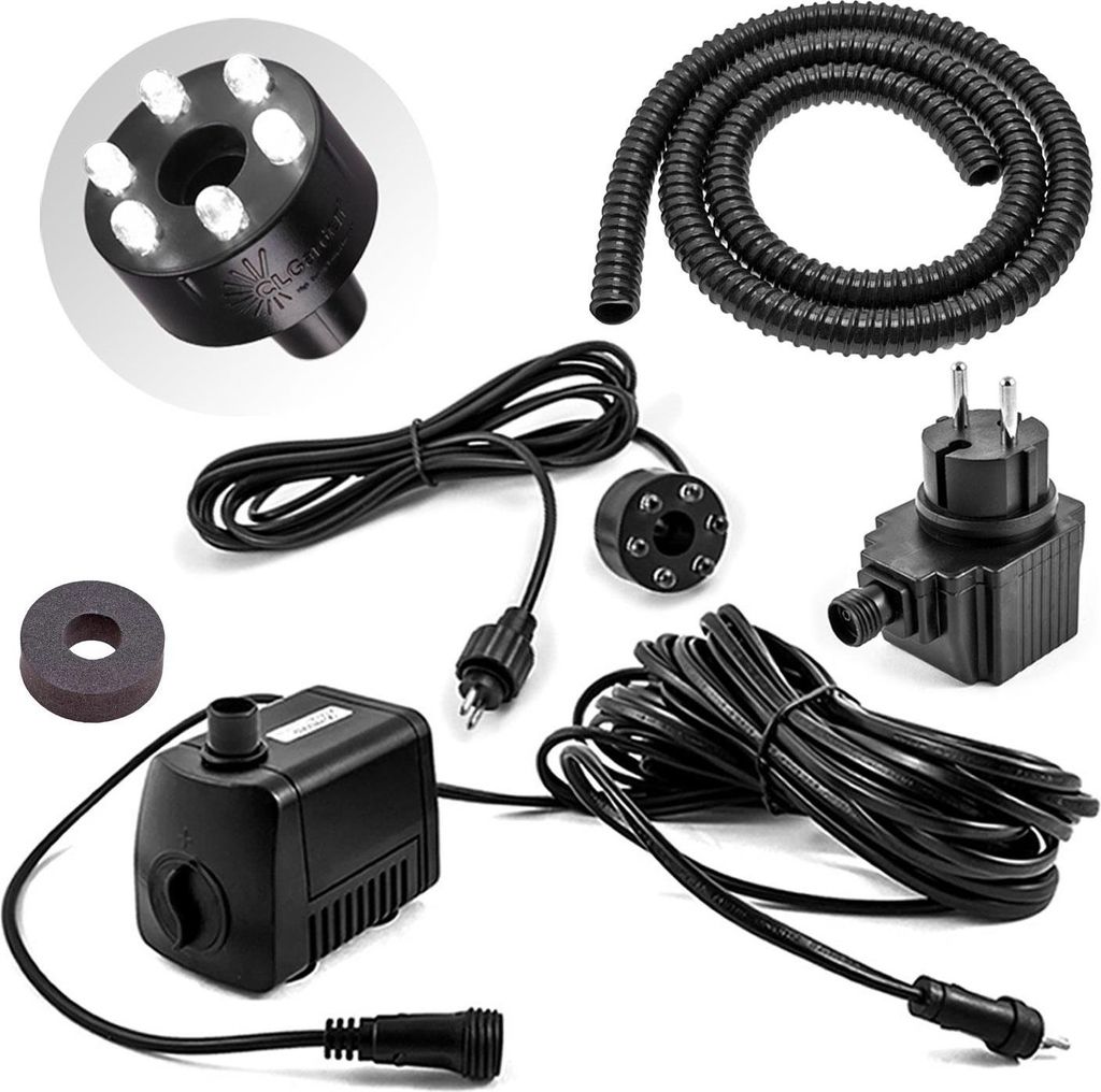 CLGarden Springbrunnenpumpe Set SP1-S mit LED Beleuchtung Produktbild 