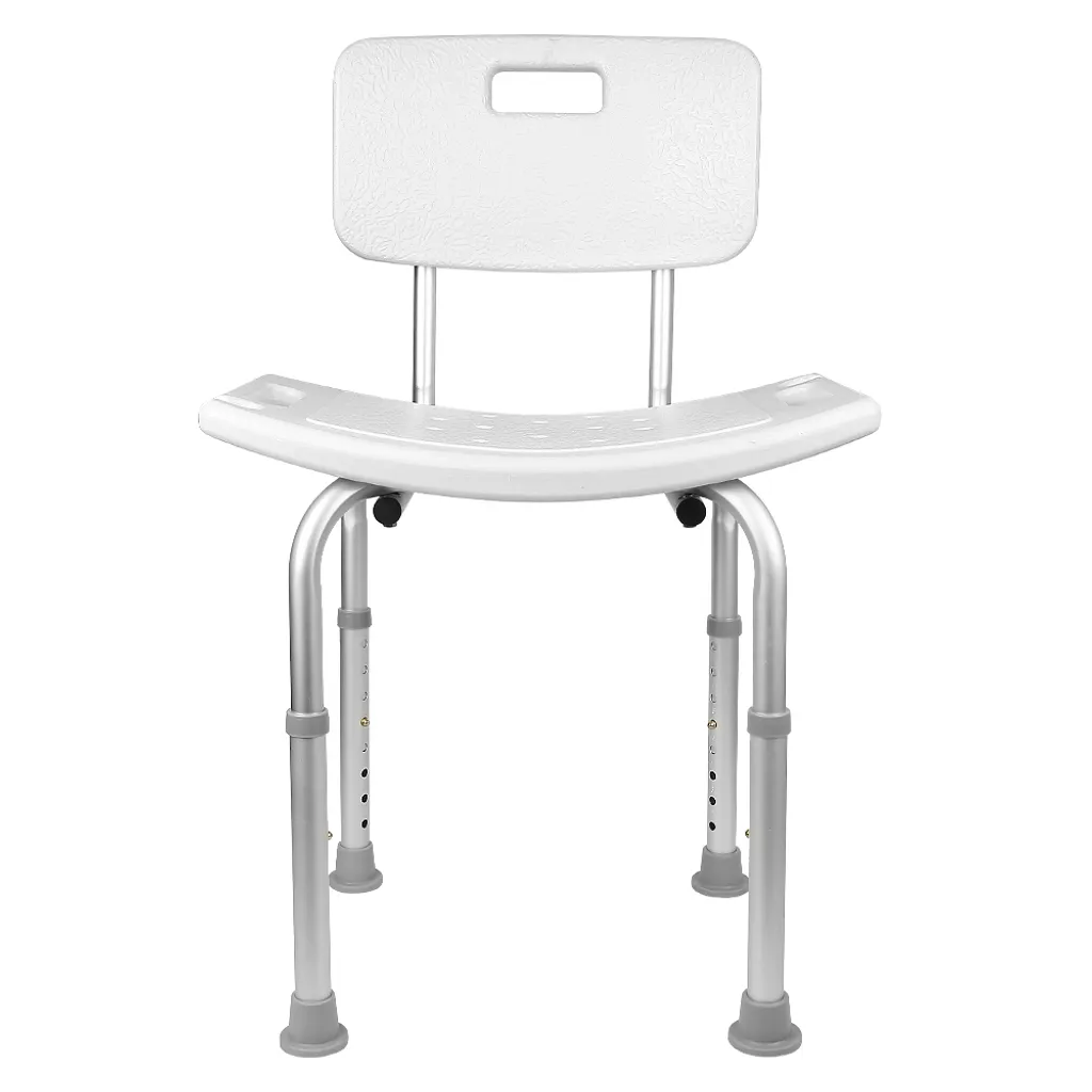 Tabouret de douche antidérapant réglable en hauteur châssis aluminium - 10