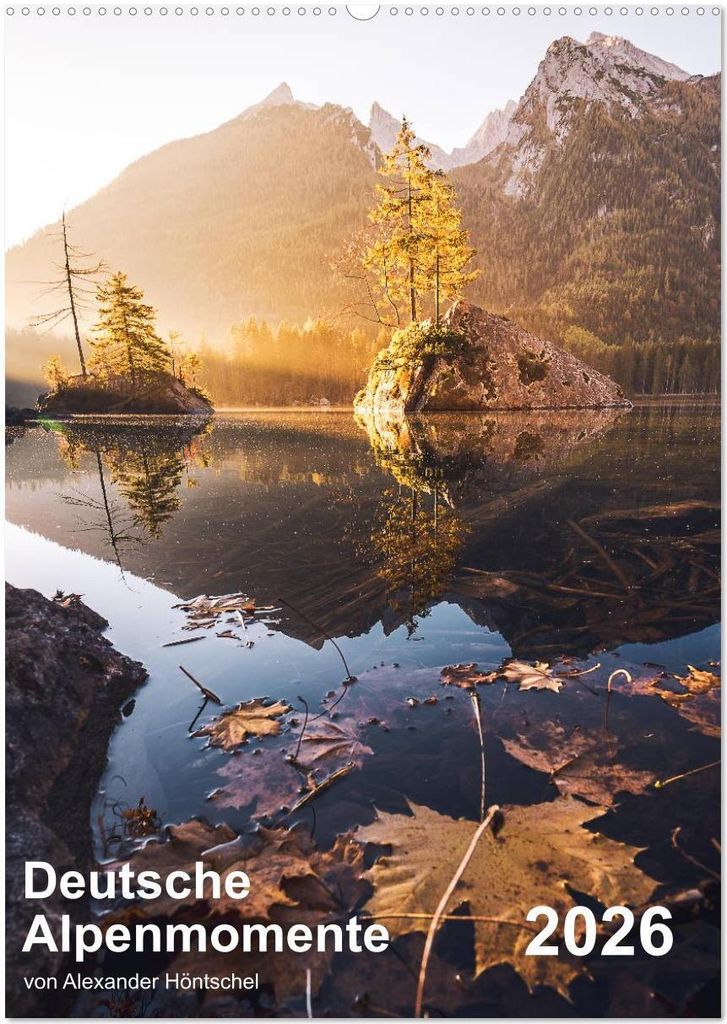 Deutsche Alpenmomente (Wandkalender 2026 DIN A2 hoch), CALVENDO Monatskalender