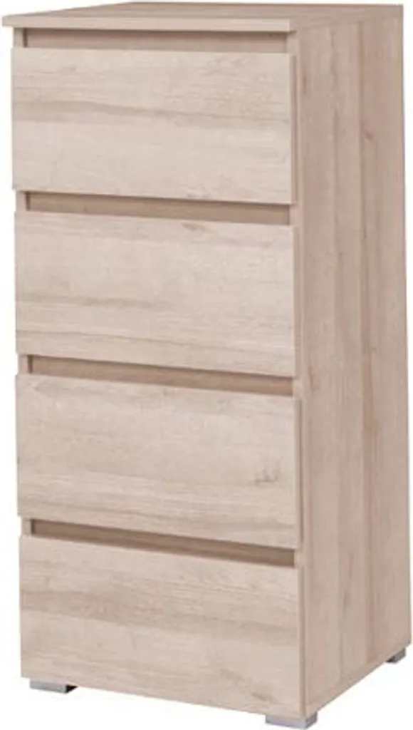 Meuble de rangement étroit pour entrée LIONU - Commode en chêne Sonoma
