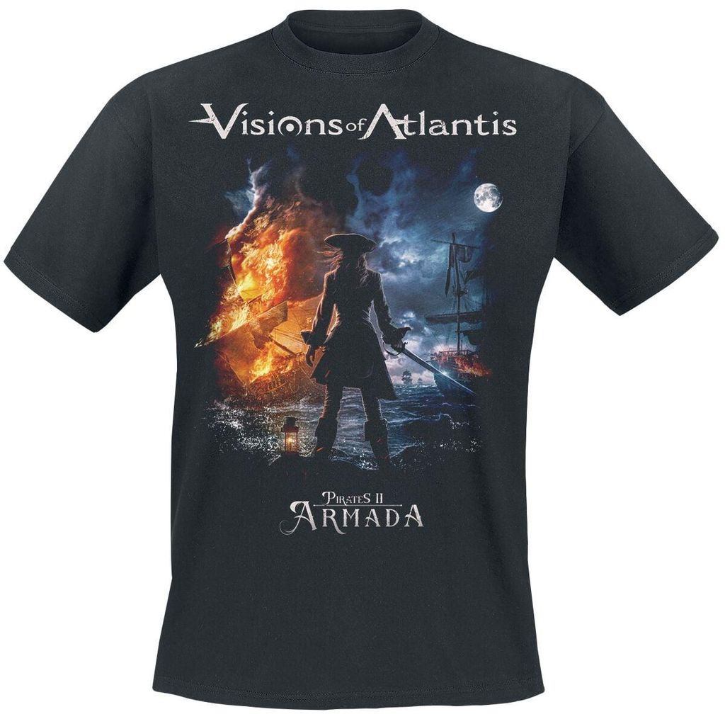 Visions Of Atlantis T-Shirt Herren Pirates II - Armada schwarz S