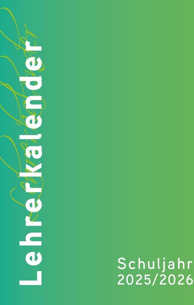 Lehrerkalender - Planer für Lehrerinnen und Lehrer 2025/26