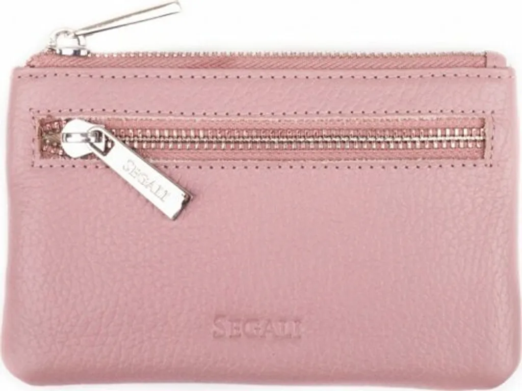 Portafoglio mini-catena in pelle 7291 rosa cammeo