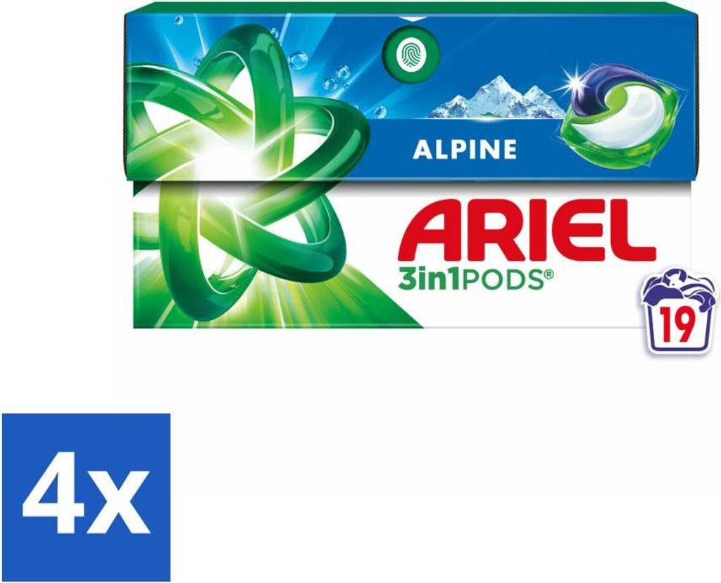 Ariel - 3-in-1 Waschmittelkapseln - Alpine - 19 Kapseln - Produktbild 