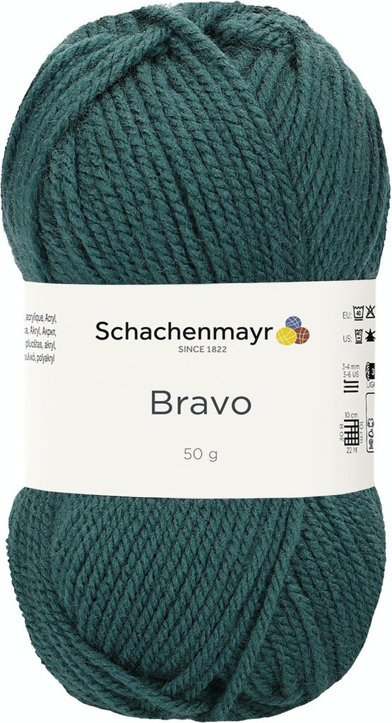 Schachenmayr Bravo, 50g Teal Handstrickgarne Produktbild 
