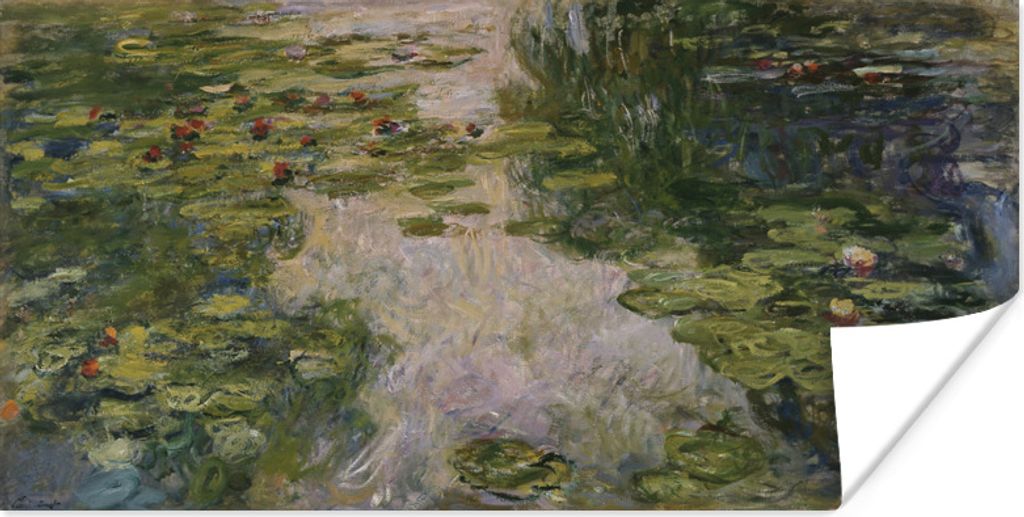 MuchoWow Poster Seerosen - Gemälde von Claude Monet 120x60 cm - Bild
