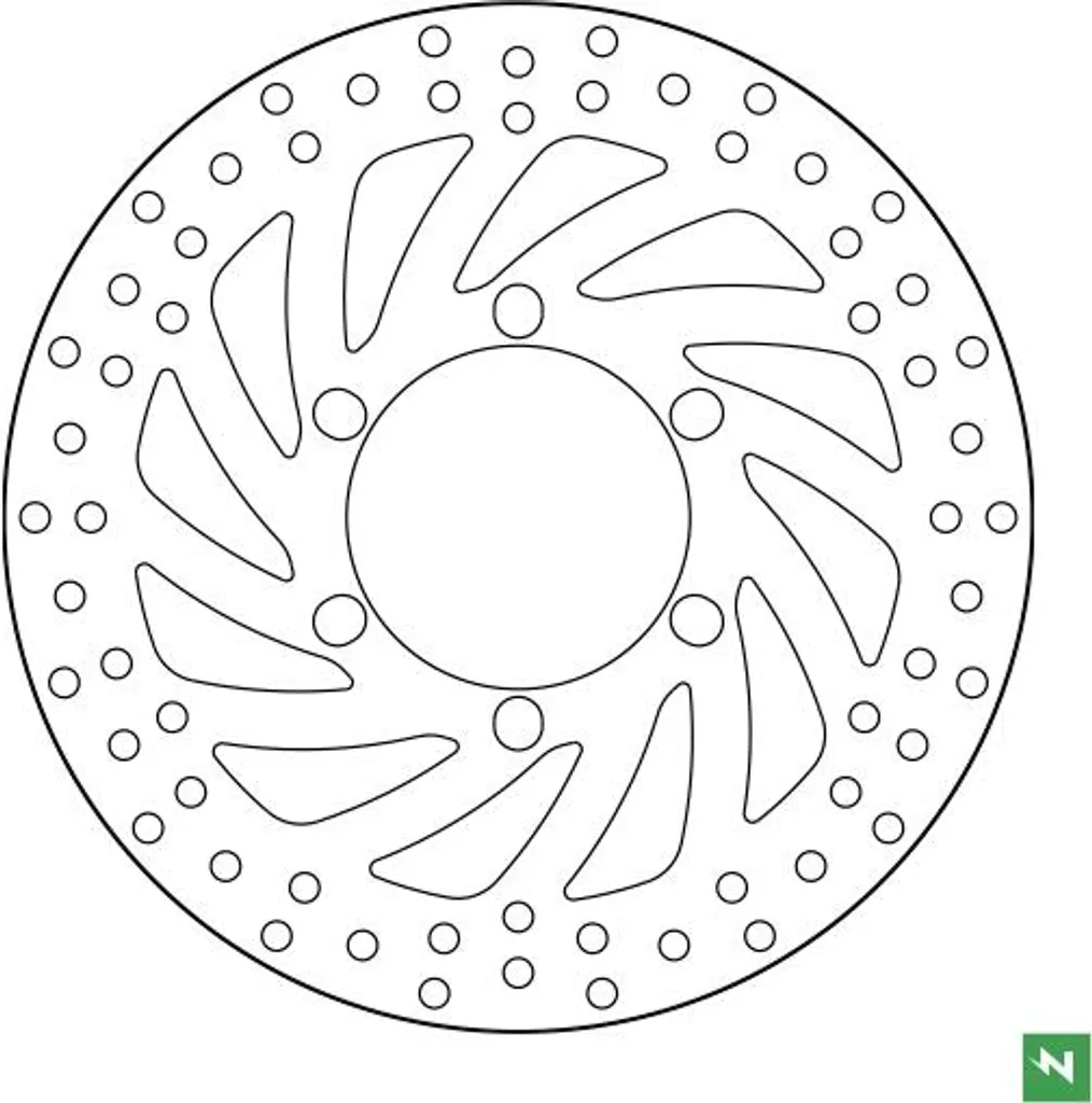 Disque de frein rigide DF5353A épaisseur 5mm 6 trous perçage 120 mm