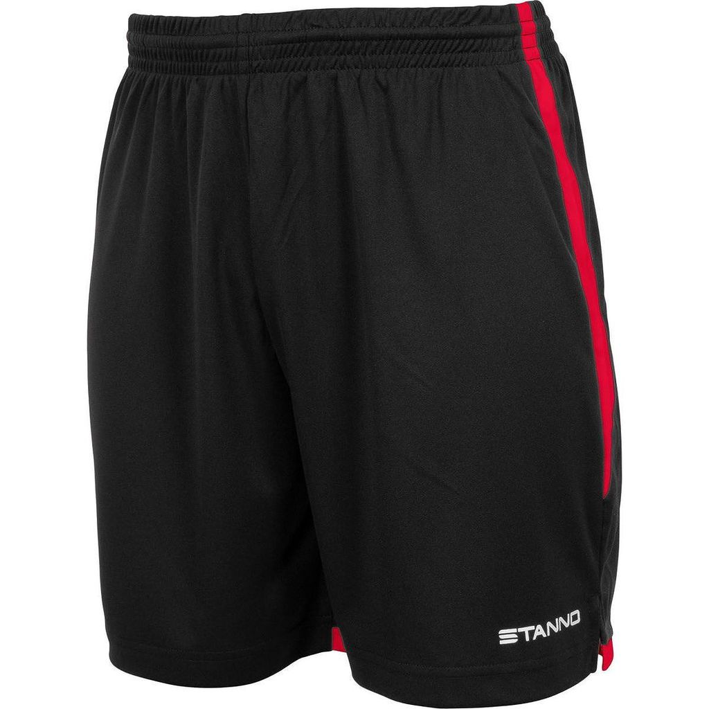 Stanno Focus Shorts Herren - Schwarz / Rot | Größe: XL