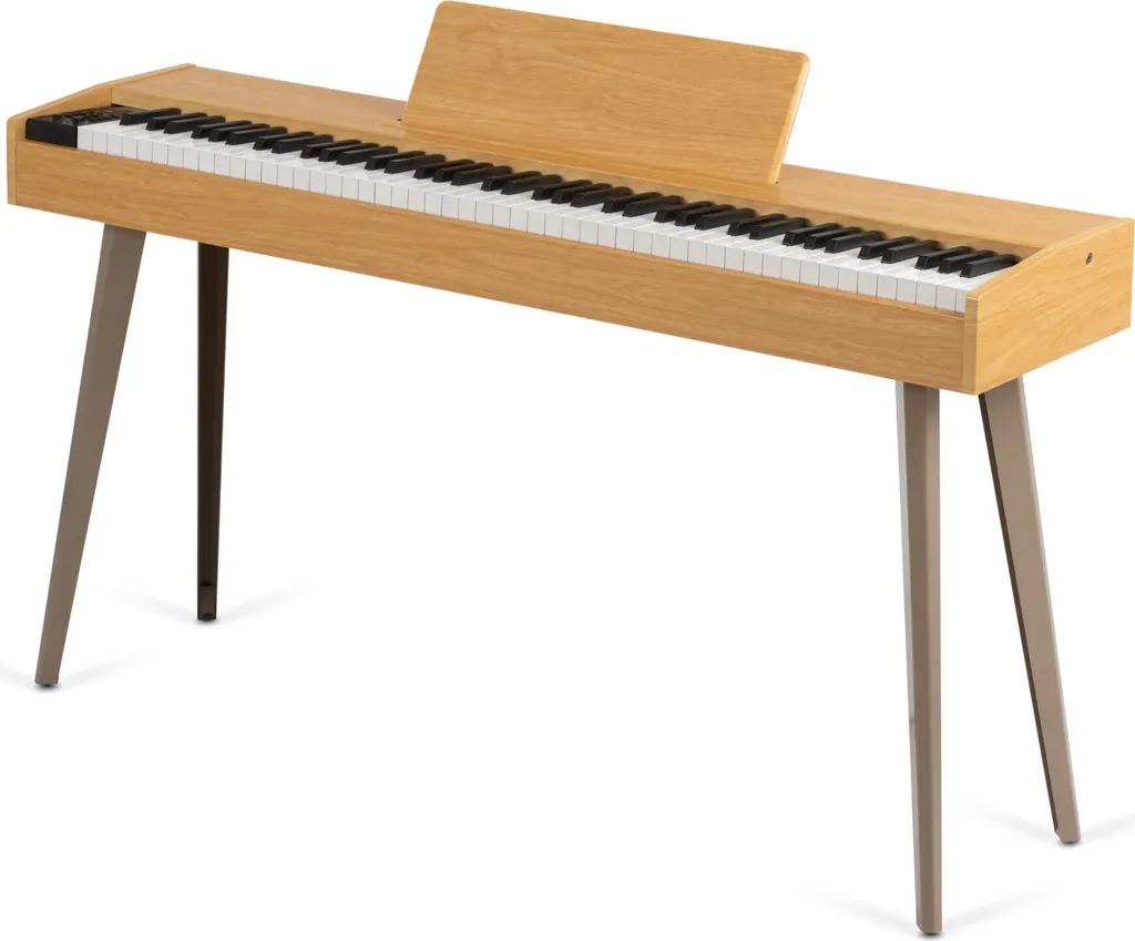 McGrey DP-17 AL Piano Électronique avec Bluetooth et Design Slim Argent