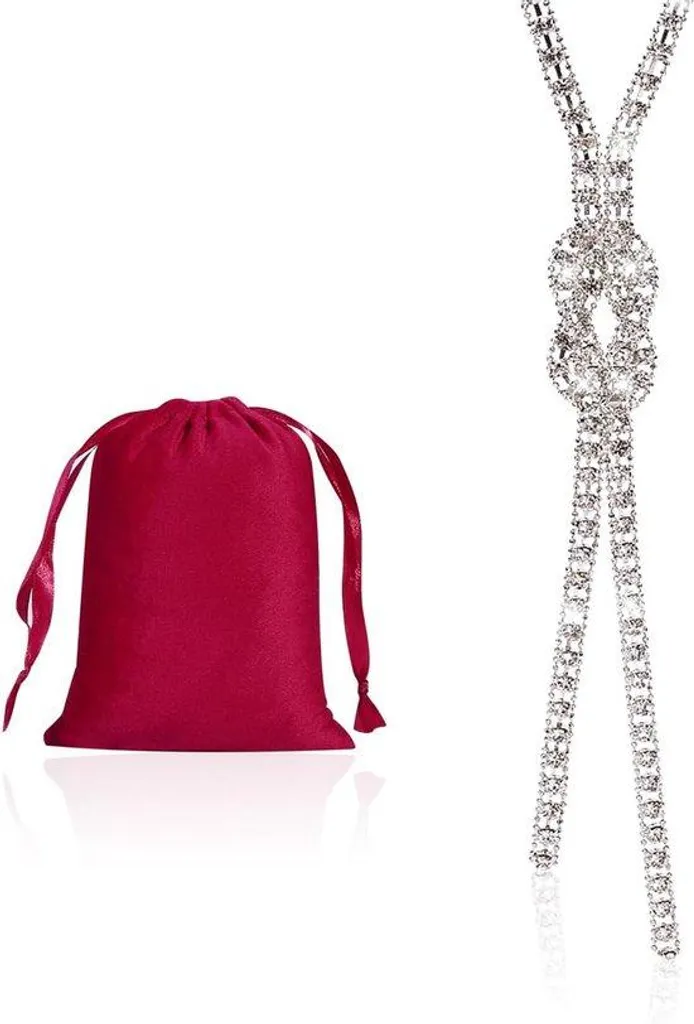 Collier à diamants variés en zircone chaîne de luxe réglable - Réf CZ40