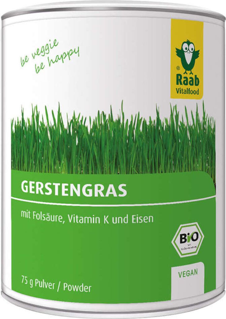Raab Vitalfood Gerstengras, Pulver, 75 g