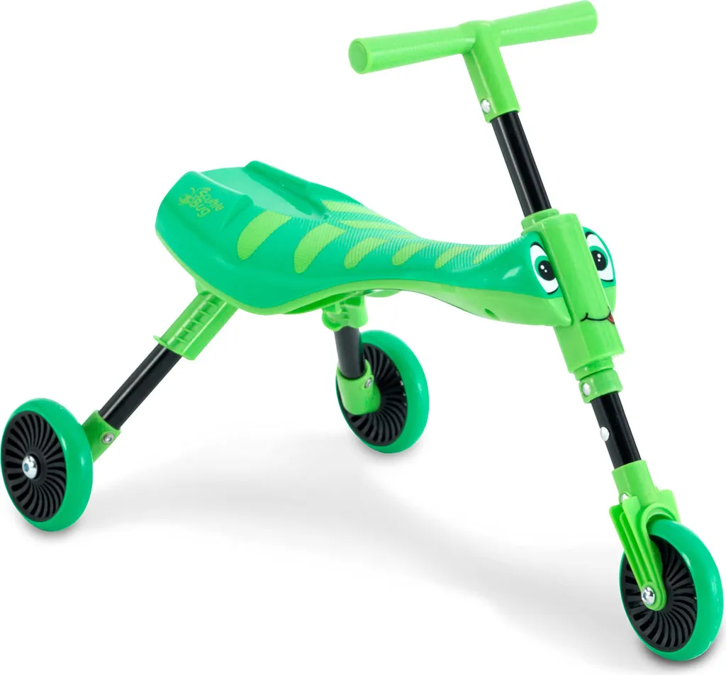 Tricycle Pliable Gain de Place Scuttlebug Vert pour Petit Appartement