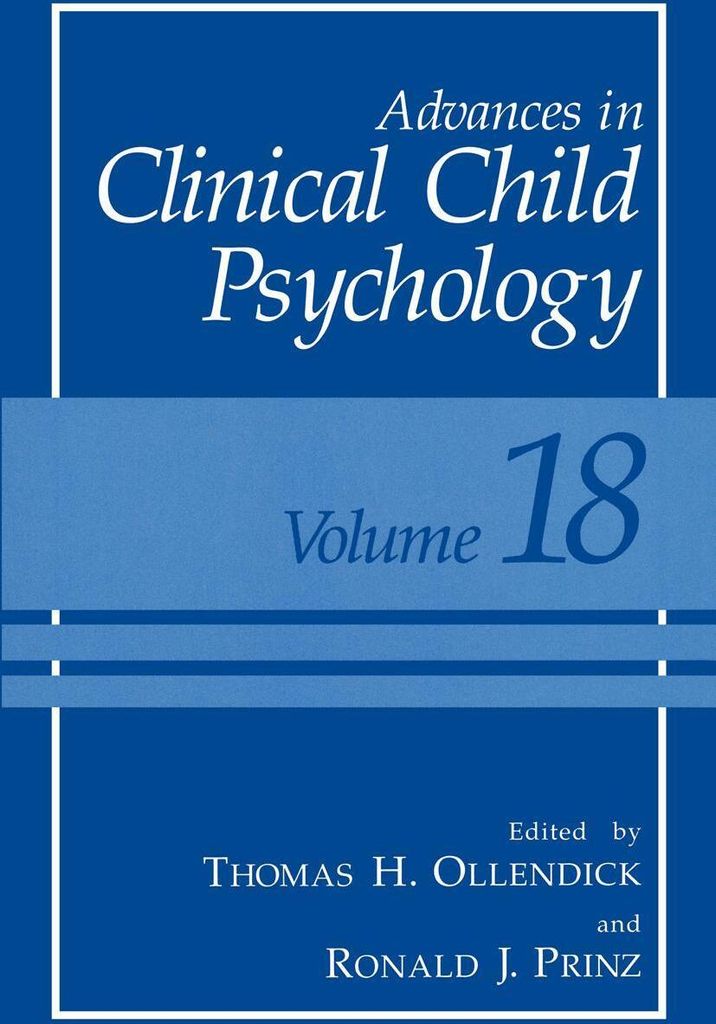 Advances in Clinical Child Psychology