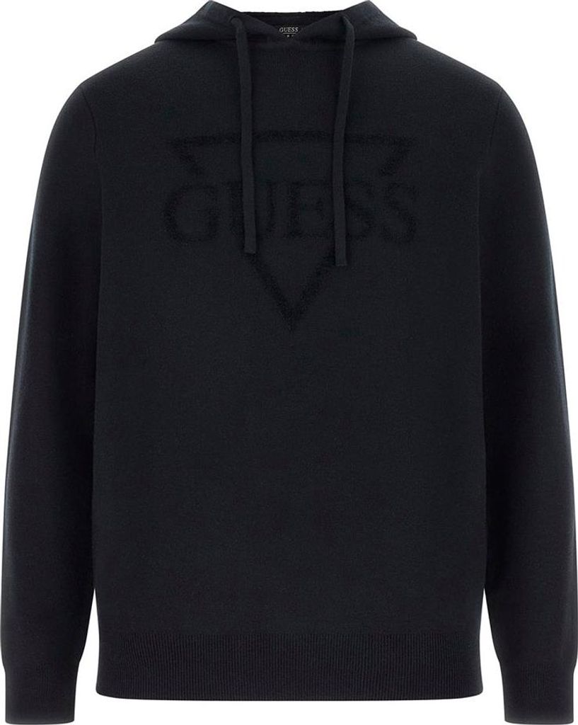 Guess Joby French Terry Kapuzenpullover Schwarz M Mann Schwarz M