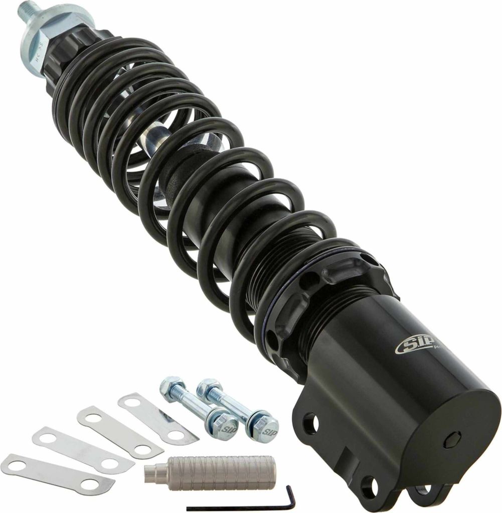 SIP Vorderer Stoßdämpfer 240 mm Schwarz Aluminium Einstellbare Feder ABE Genehmigt