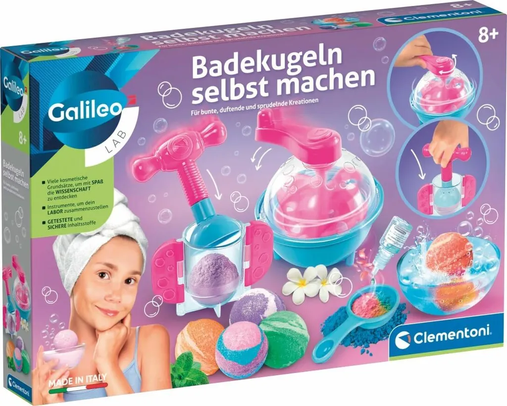 Clementoni Galileo Fabriquer ses Boules de Bain - Kit Créatif 19252