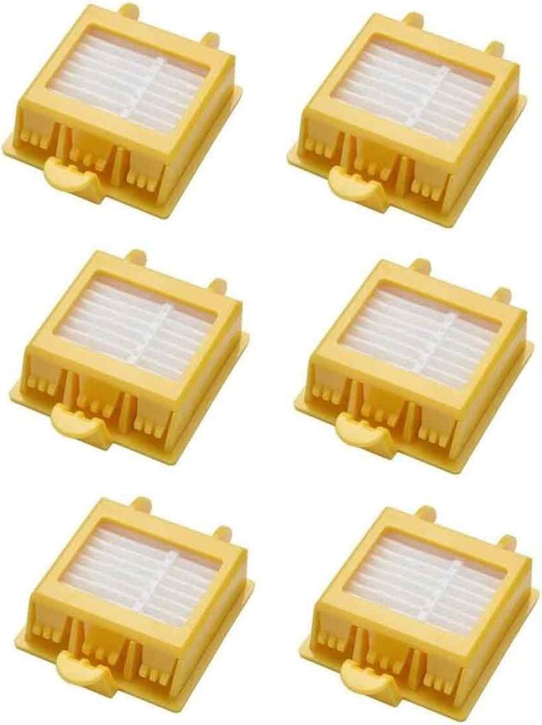 6-teiliges Ersatzfilter-Zubehör-Kit für Staubsauger der iRobot Roomba 700-Serie 760 770 780 790 700