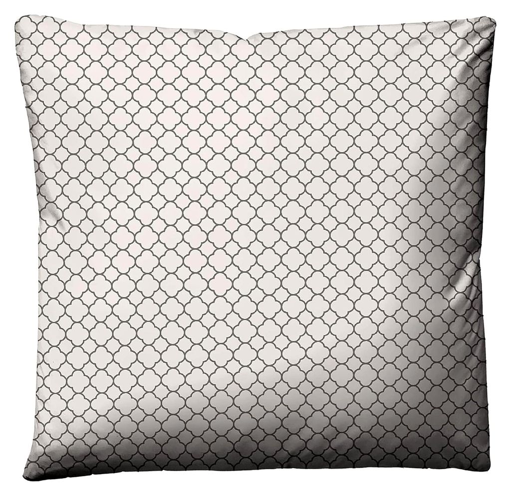 Mako-Satin Bettwäsche taupe 155x200 cm + 80x80 cm mit Reißverschluss GRAFIK - MIX & MATCH