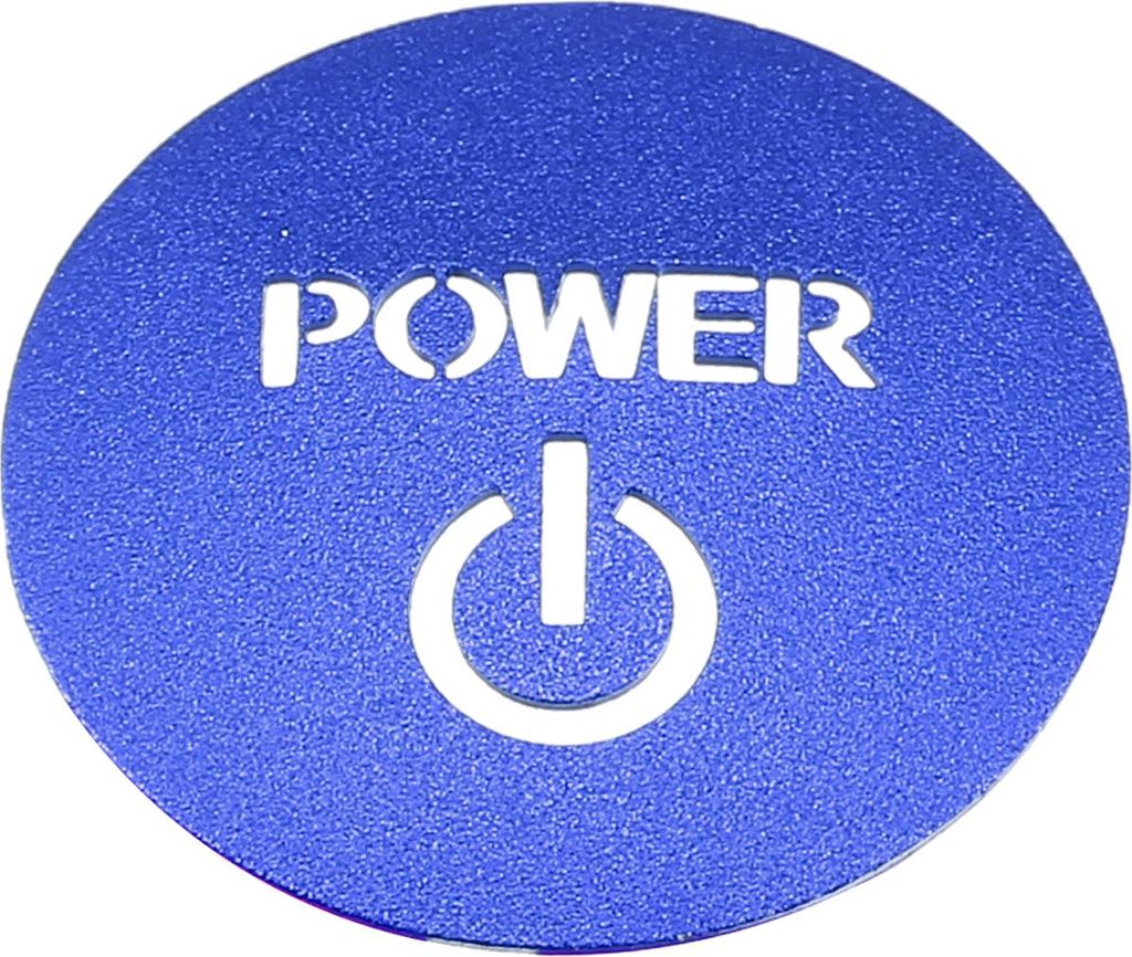Motor Start Stop Knopf Abdeckung, Zündstarter Schalter Aufkleber Zündknopf Verzierung für Honda New Vezel RV Serie Aluminiumlegierung Blau, 1 St...