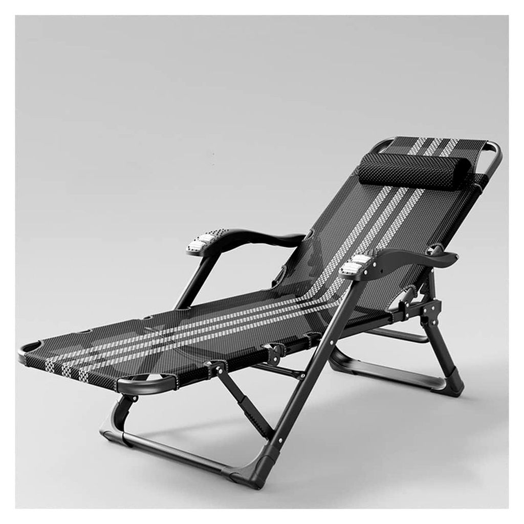 Gepolsterter Zero-Gravity-Stuhl, Schlafsessel für Erwachsene, Verstellbarer Liegestuhl mit Metallrahmen, XL-gepolsterter Sitz, klappbarer Lounge-S...