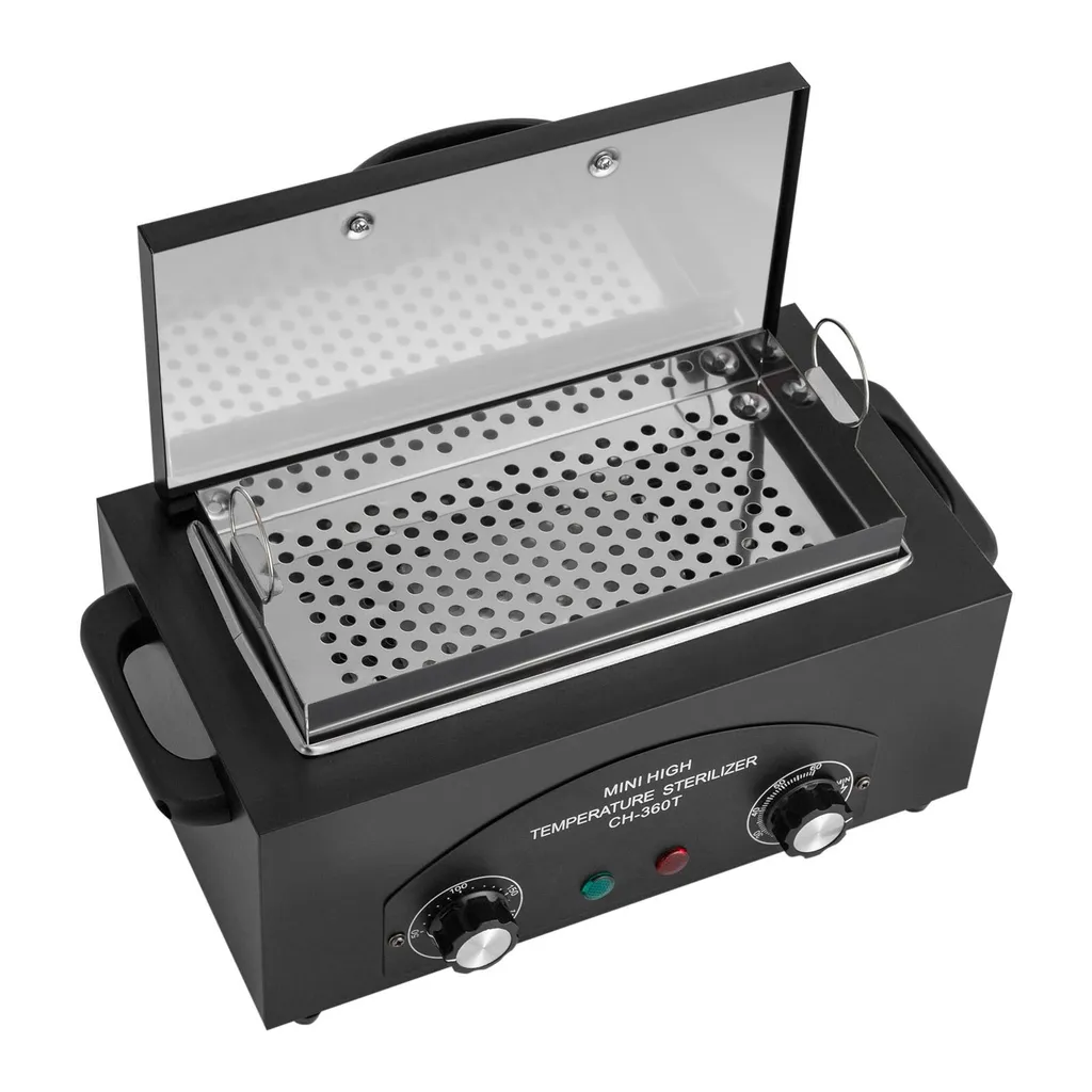 Stérilisateur à air chaud pour outils ongles 1.5L noir chaleur sèche