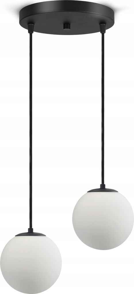 LUXOLAR Led Deckenleuchte, 2-flammig Hängelampe schwarz Produktbild 1