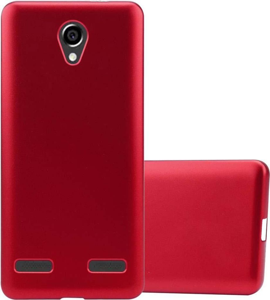 Cadorabo Schutzhülle für ZTE Blade L7 Hülle in Rot Handyhülle TPU Silikon Etui Cover Case