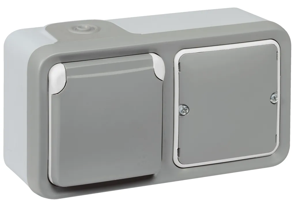 Legrand Plexo with Netatmo prise commutée grise 069812L pour extérieur - 2