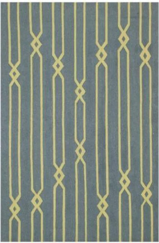 Tapis Kelim D n° 841 essence/gris 140x200 cm - Authentique Tissage Plat