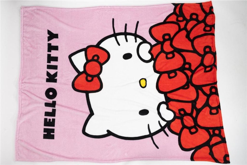 Hello Kitty Flanell Wohndecke für Kinder und Erwachsene 130 Produktbild 