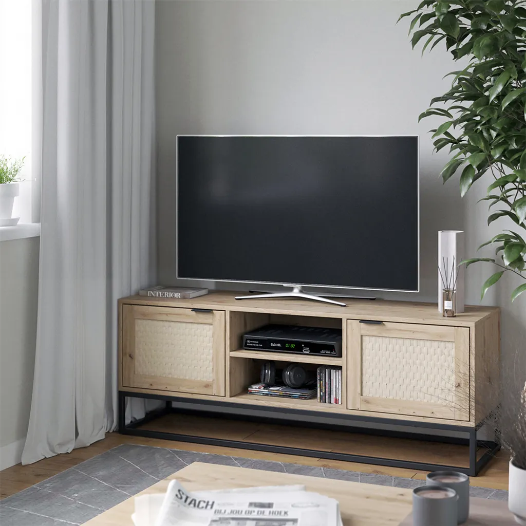 Vicco Lavagna Natal Rovere 140x52 - Mobile TV e Ingresso Moderno