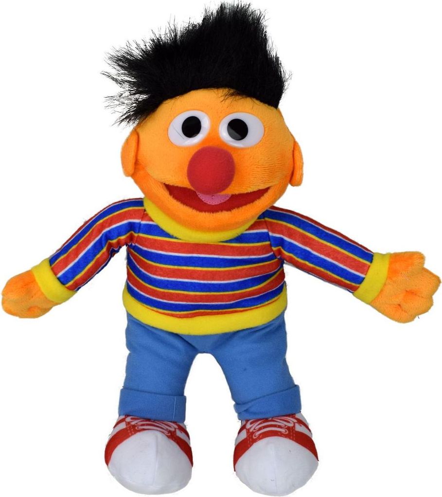 Ernie 35cm aus Sesamstraße Kuscheltier Stofftier rot Teddy Produktbild 