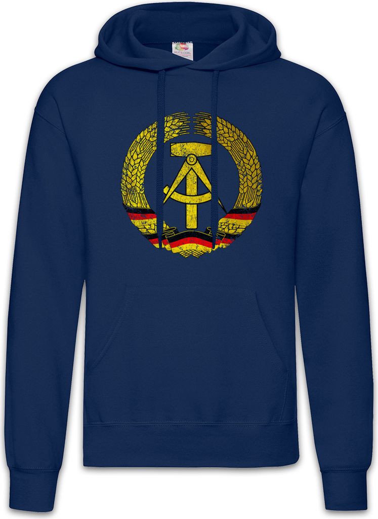 Urban Backwoods DDR Symbol, Herren Hoodie, Farbe: Navy, Größe: XL