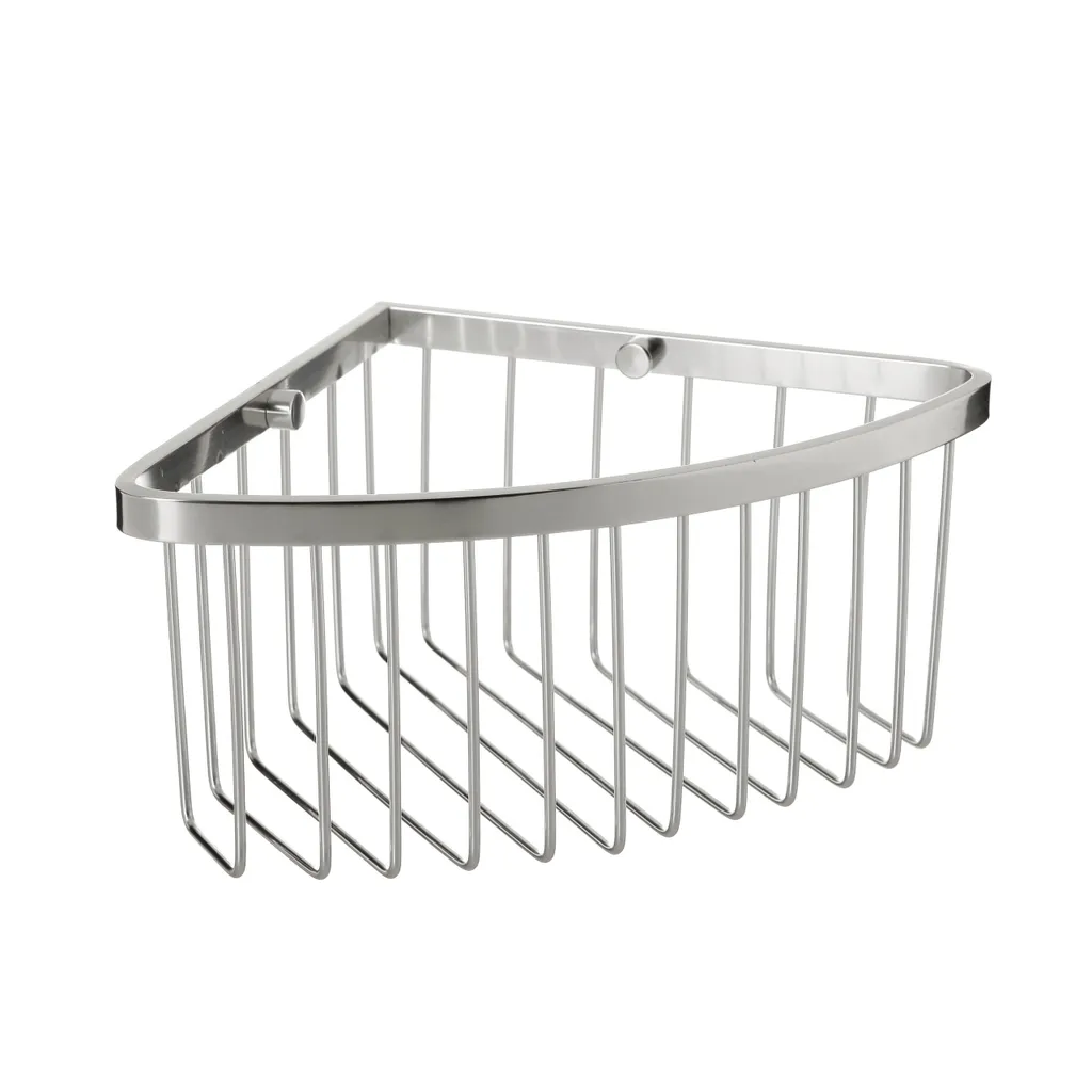 Panier d'Angle Tatay Aluminium Inoxydable pour Rangement de Salle de Bain