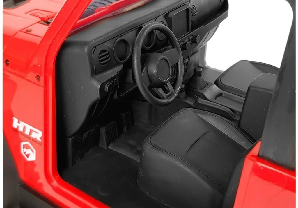 Jeep Rouge Télécommandée Tout-Terrain 2.4G - Jouet Extérieur Idéal