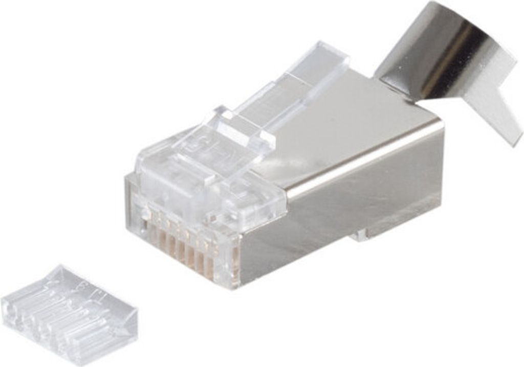 Netzwerkstecker RJ45 mit Einfädelhilfe, für cat.7