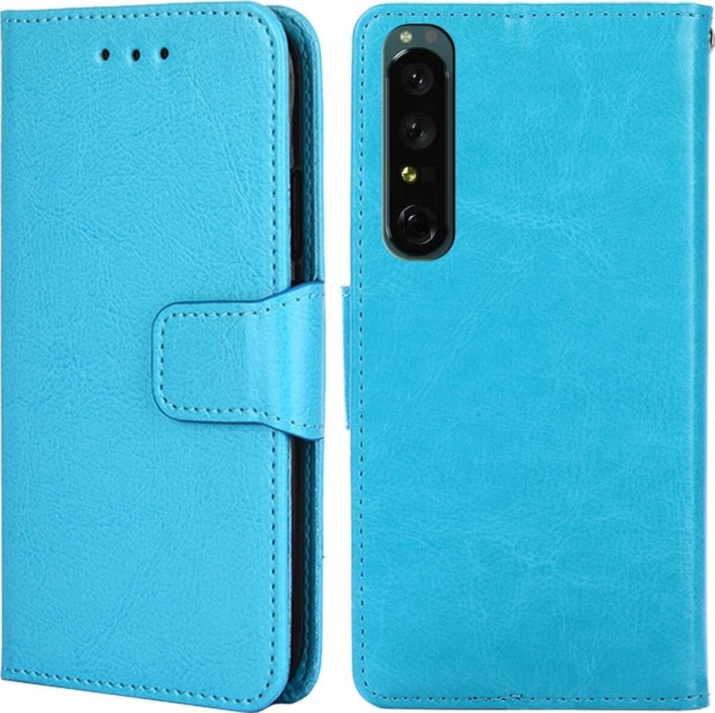 Mobigear Wallet Sony Xperia 1 IV Hülle Klapphülle Geldbörse - Blau