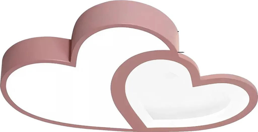 Luminaire LED Cœur pour Chambre Enfant - Éclairage Rose Variable Doux