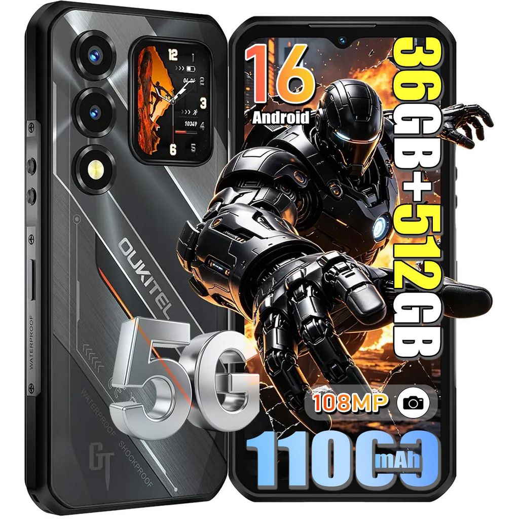OUKITEL WP66 5G Handy Outdoor Smartphone Ohne Produktbild 