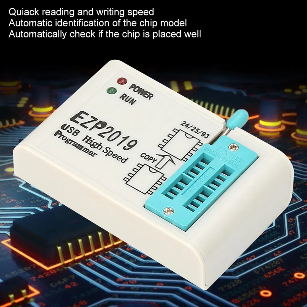 EZP2019 Programmeur Flash USB haute vitesse pour BIOS 24 25 93 et EEPROM