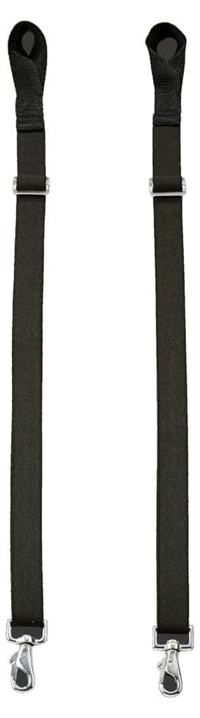 Elastische Beingurte, längenverstellbar 65-115 cm, 25 mm breit, paarweise